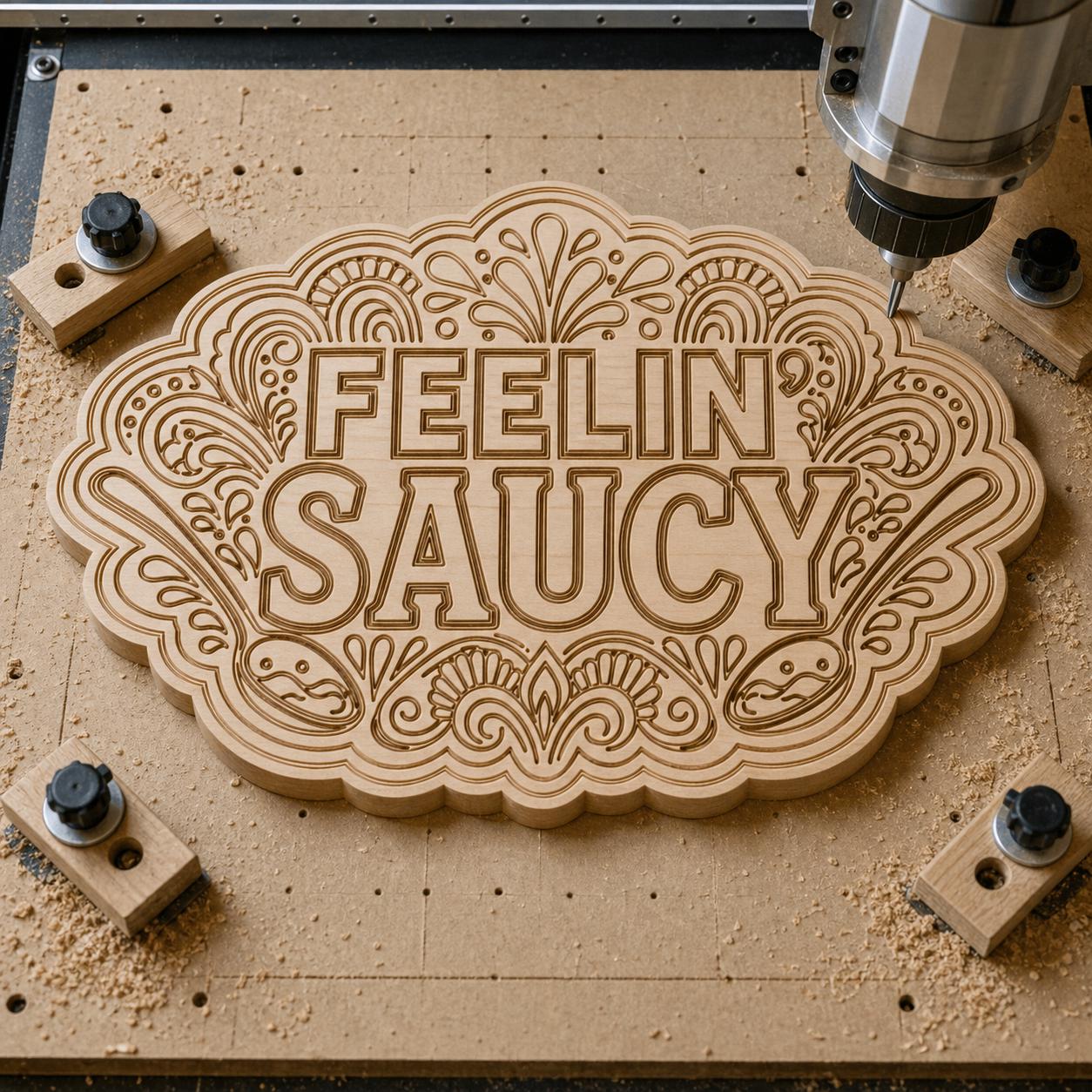 Trivet Oven Mitt Quote SVG DXF Bundle, 4 Funny Kitchen CNC Designs for Magnets, Stickers, Oven Mitts image 5