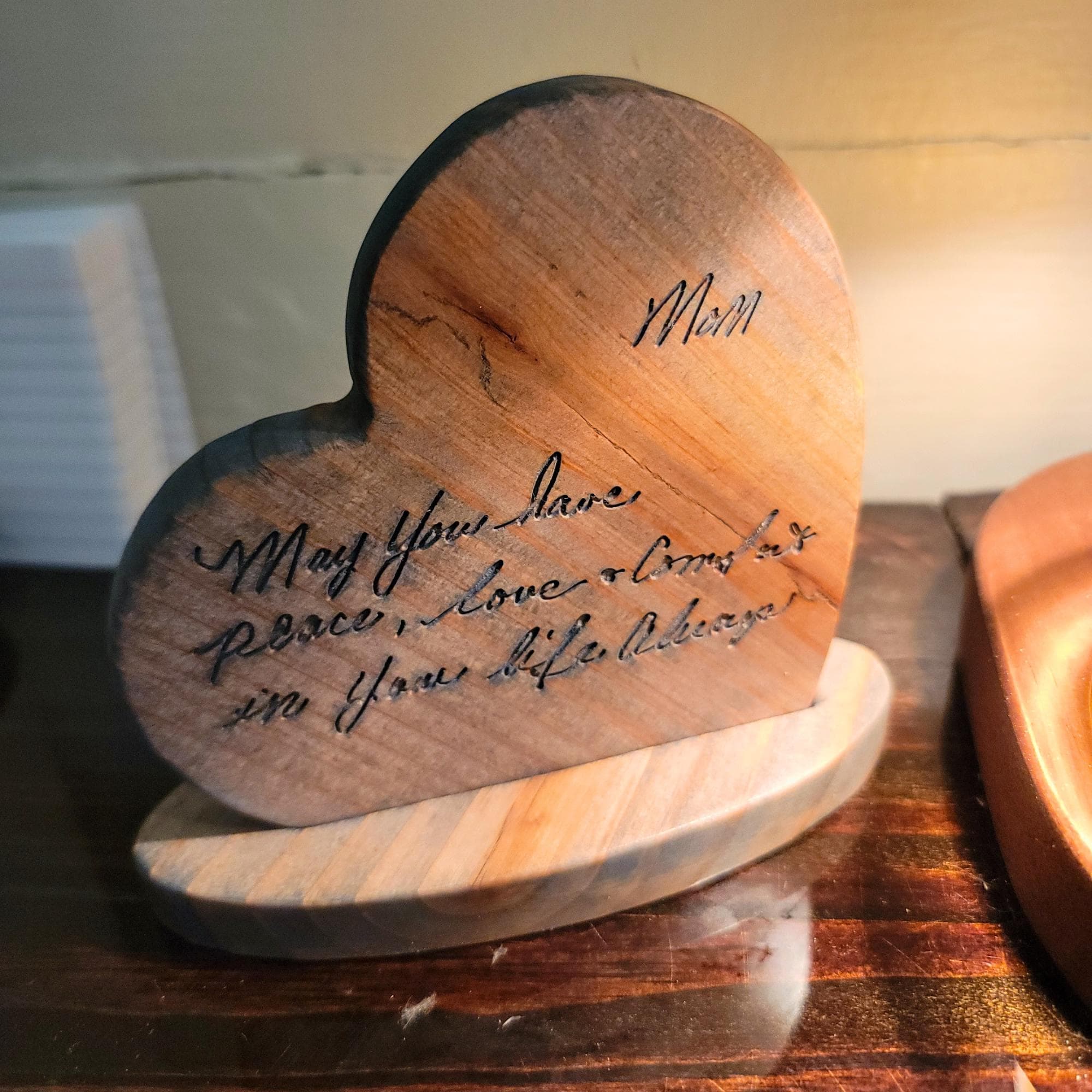 Personalized Handwriting Heart CNC Files, Keepsake Gift, DXF and STL Digital Download image 6