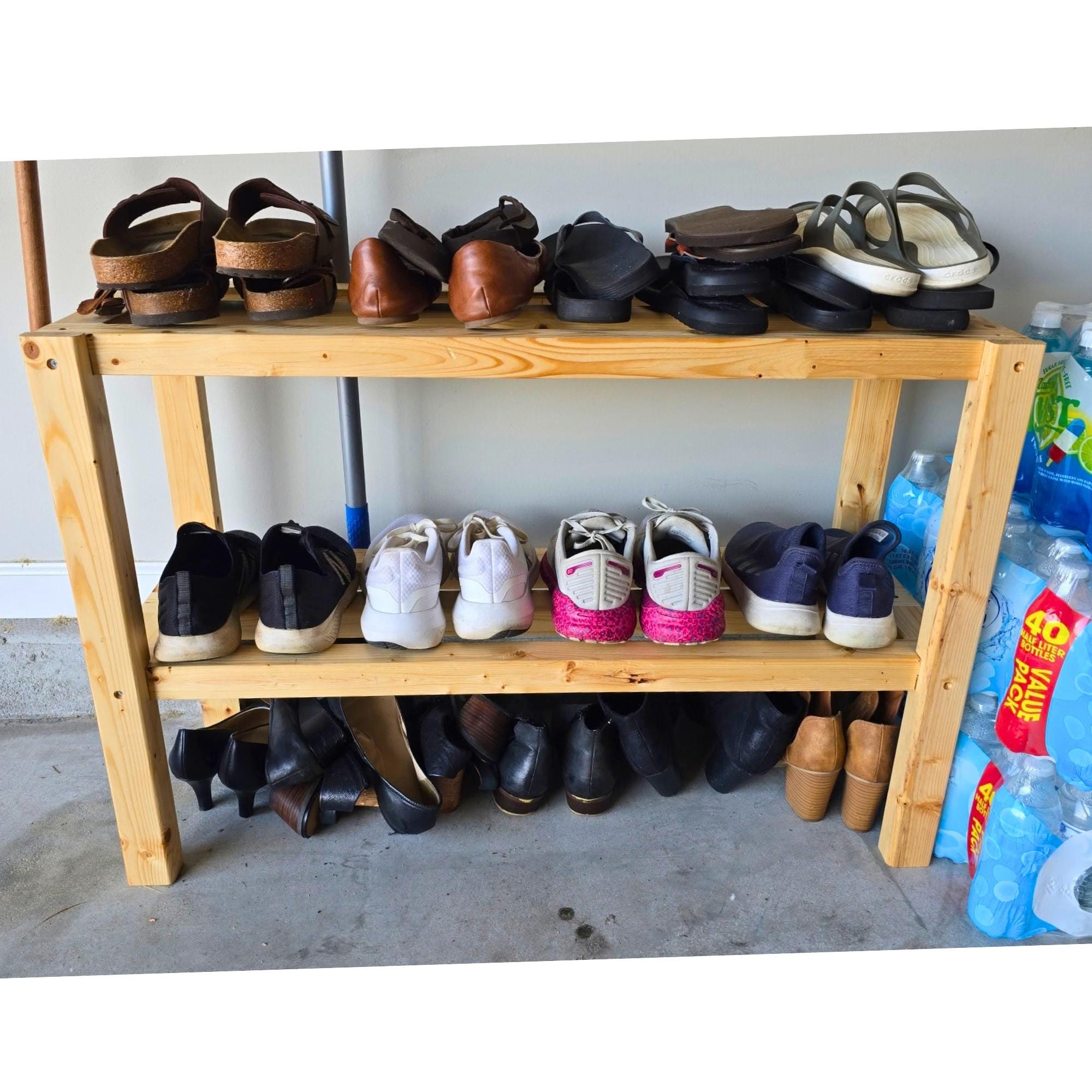 Shoe Bench Plans 3x2x1, Modern Entryway Storage with 3D STL Model, DIY Beginner PDF Digital Download image 5