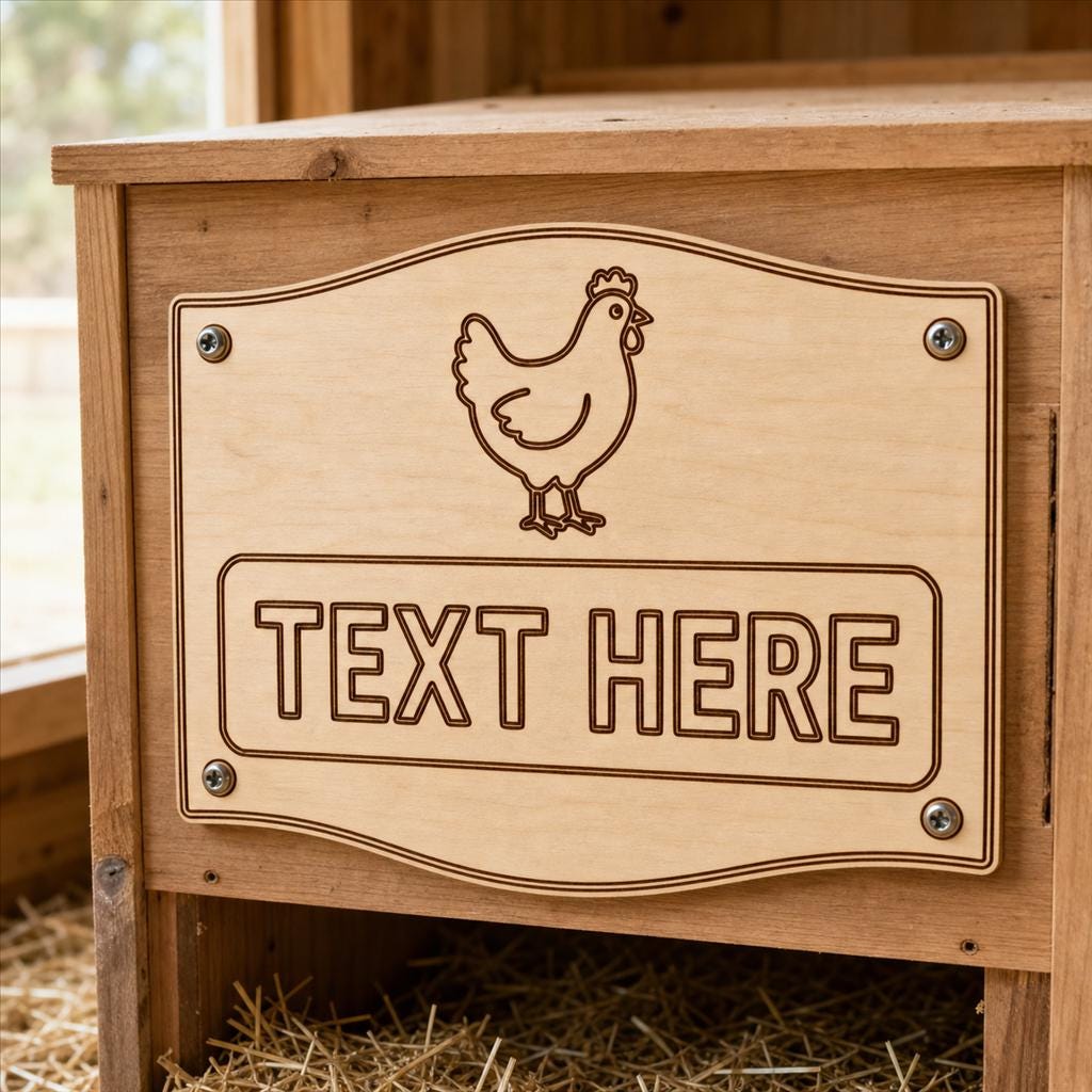Nesting Box Labels SVG DXF Bundle, 4 CNC Laser Cut Files