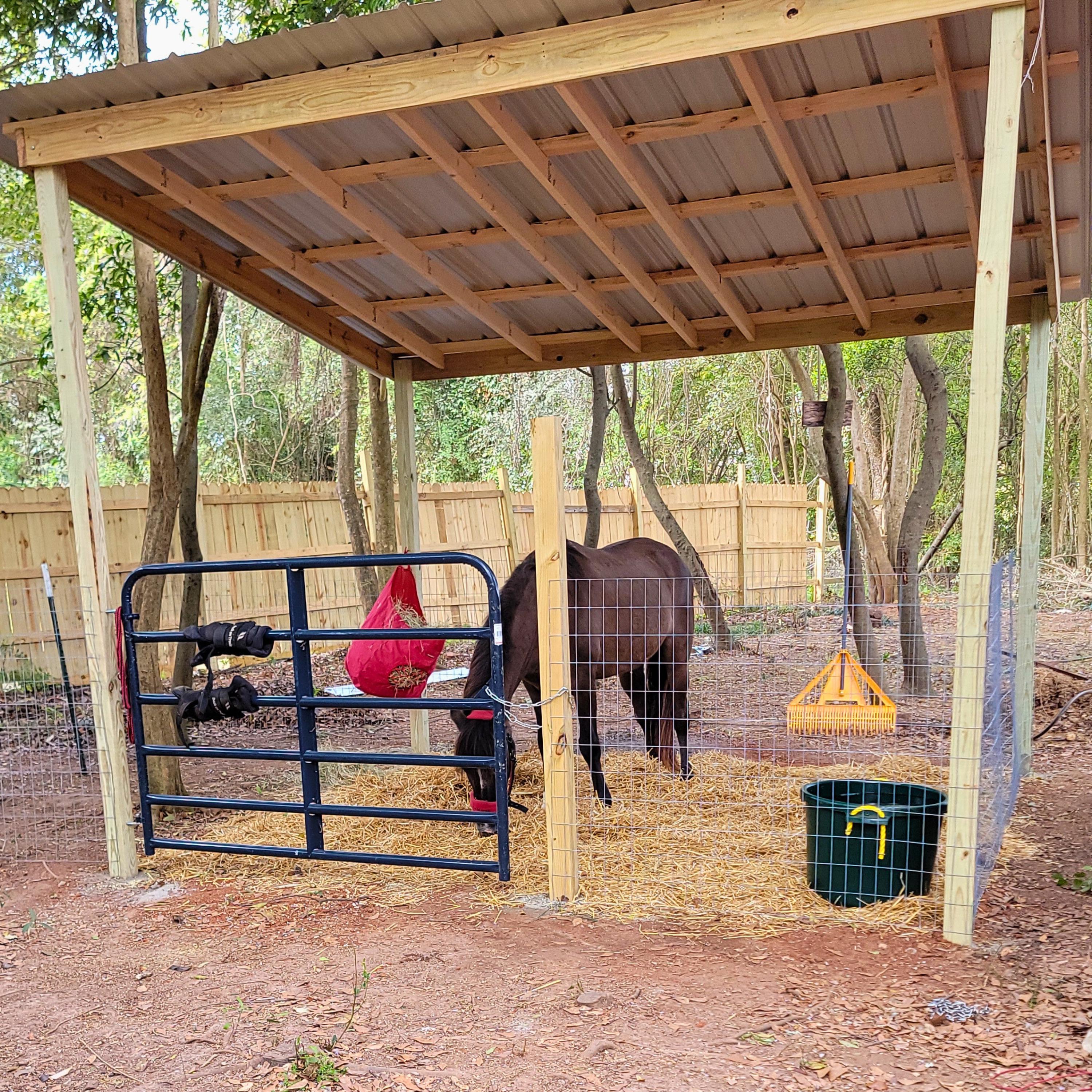 Pole Barn Plans 10x12x10 Run-In Shed, Horse Shelter and Storage Blueprint, DIY PDF Digital Download image 6