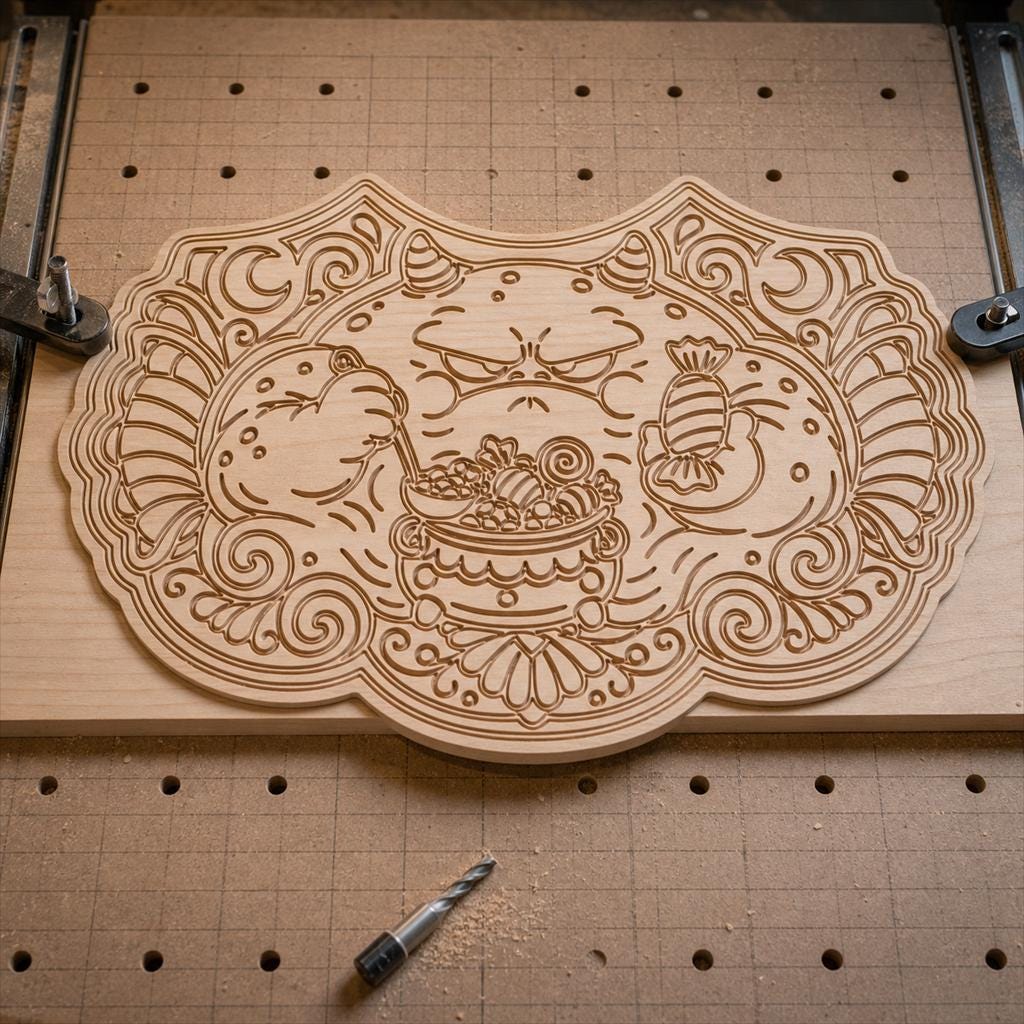 Strange Monster Portrait SVG DXF Bundle, 4 CNC Cut Files for Laser, Router, Glowforge, Cricut image 4