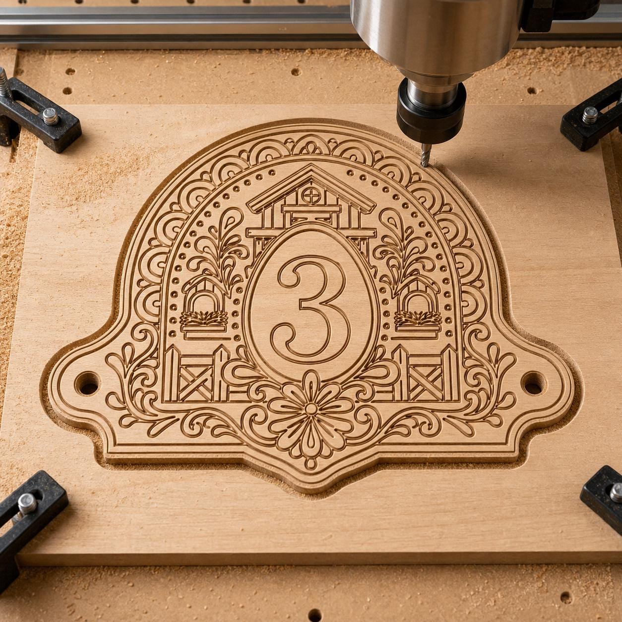 Nesting Box Labels SVG DXF Bundle, 4 CNC Cut Files for Laser, Router, Glowforge, Cricut image 2