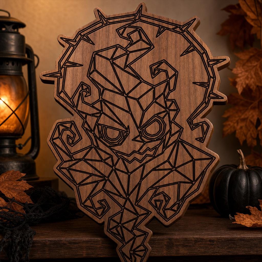 Strange Monster Portrait SVG DXF Bundle, 4 CNC Laser Cut Files image 5