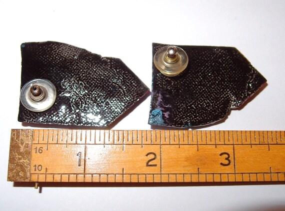 Blue and Red Patchwork Ceramic Studio Designer AL… - image 3