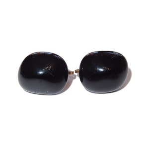 Light Weight Black Plastic Clip-on Earrings