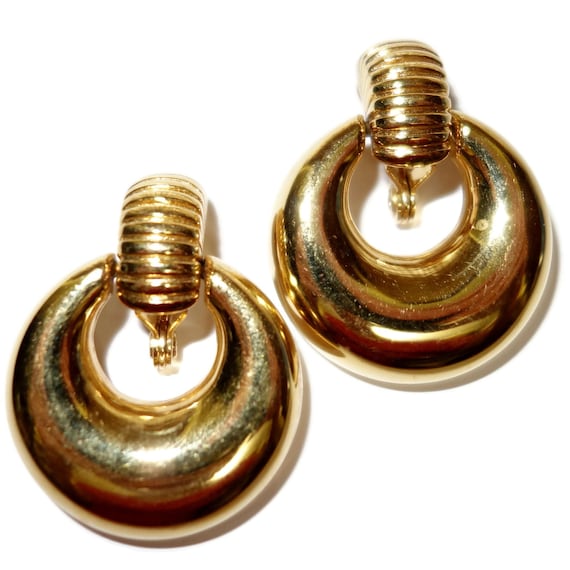 MONET Gold-tone Hoop Earrings