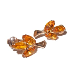 PARK LANE Golden Rhinestone Clip-on Earrings