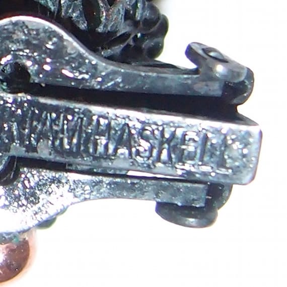 Rare Horseshoe MIRIAM HASKELL Japanned and Copper… - image 7