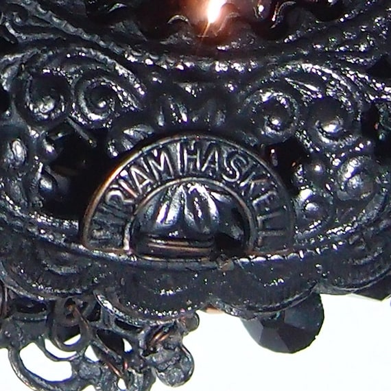 Rare Horseshoe MIRIAM HASKELL Japanned and Copper… - image 9