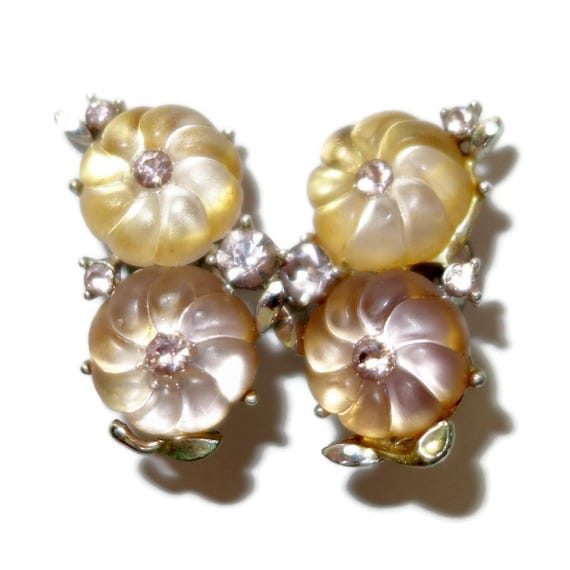LISNER Fruit Salad Floral Clip-on Earrings