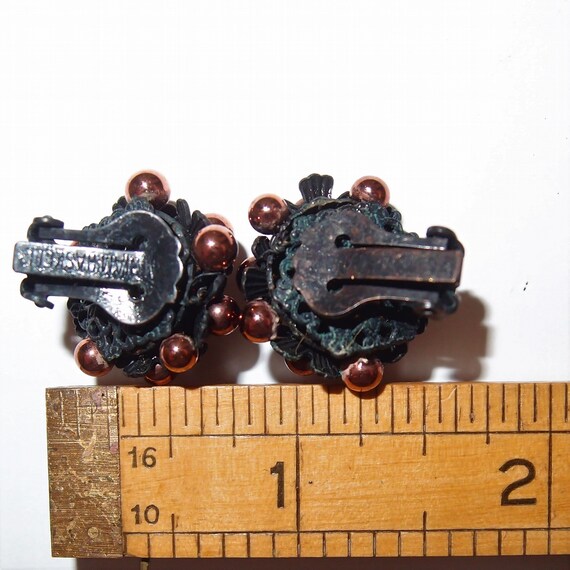 Rare Horseshoe MIRIAM HASKELL Japanned and Copper… - image 6