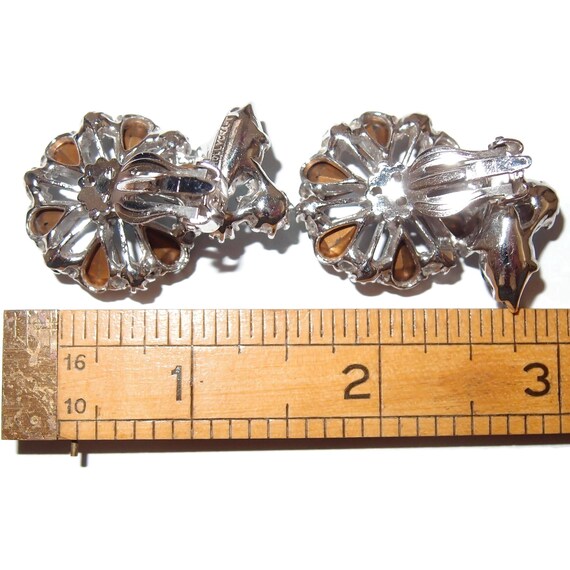 LARGE Dimensional Fruit Salad Blue Rhinestone Vin… - image 5