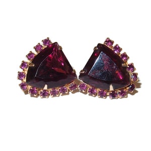 Vintage Strass Ohrringe