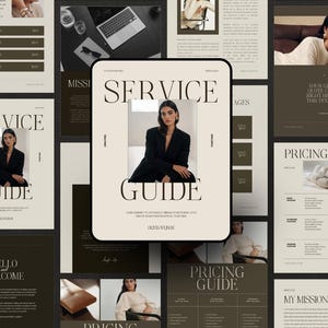Professional coach pricing guide and price sheet layouts for tiered service packages and add-ons.