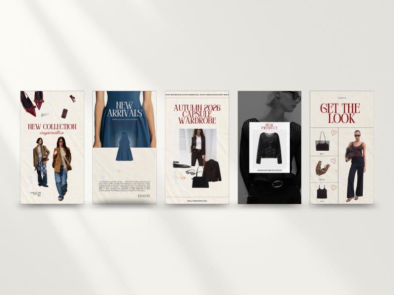 Holiday Gift Guide template for influencers. Clean collage design for sharing product recommendations on social media.