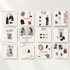 Fashion Blogger template for OOTD photos. Clean layout for Liketoknowit posts to drive affiliate sales and engagement.