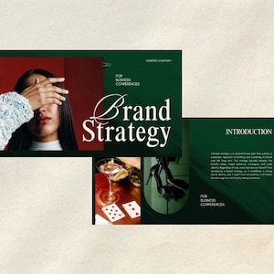 Digital marketing plan presentation displayed on a laptop screen. Professional consulting pitch deck for business coaches