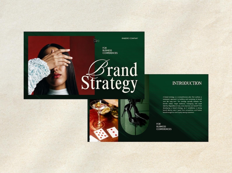 Digital marketing plan presentation displayed on a laptop screen. Professional consulting pitch deck for business coaches