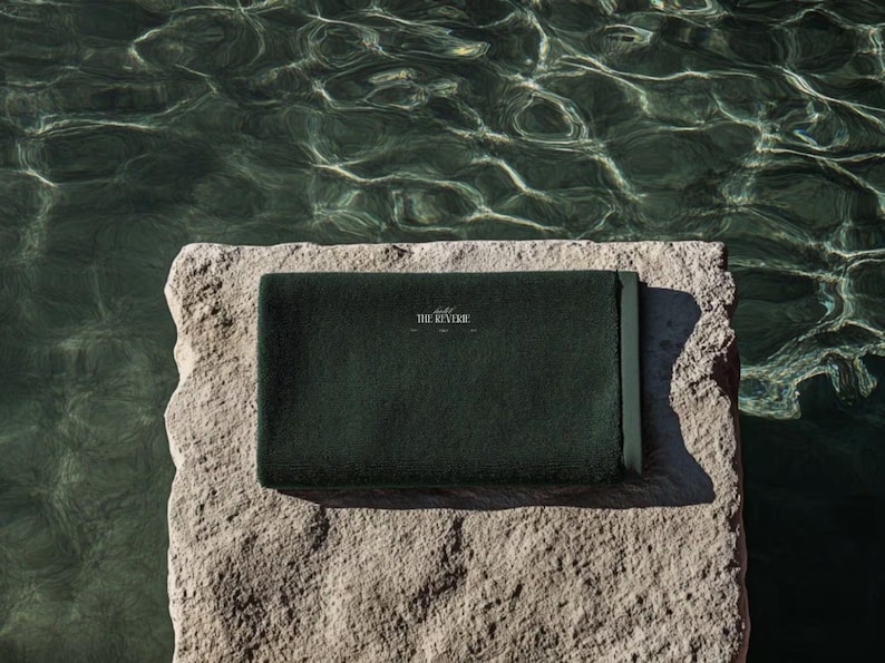 Complete hotel branding kit with modern logo, color palette, and typography guide.