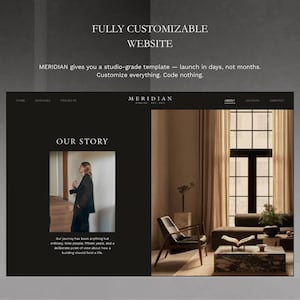 Squarespace website template for interior designers with privacy policy, terms and 404 legal pages included