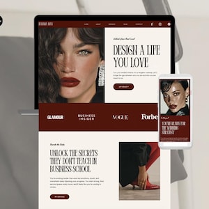Canva Website Template for Business Coach | 10 Page Coaching Website with Sales Pages, No Subscription | Course Creator Site