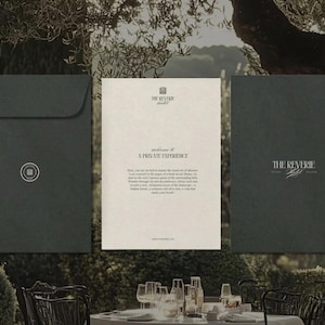 Canva template for hotel branding with bonus menu design included.