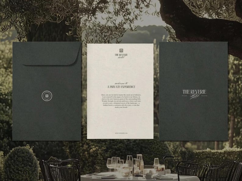 Canva template for hotel branding with bonus menu design included.