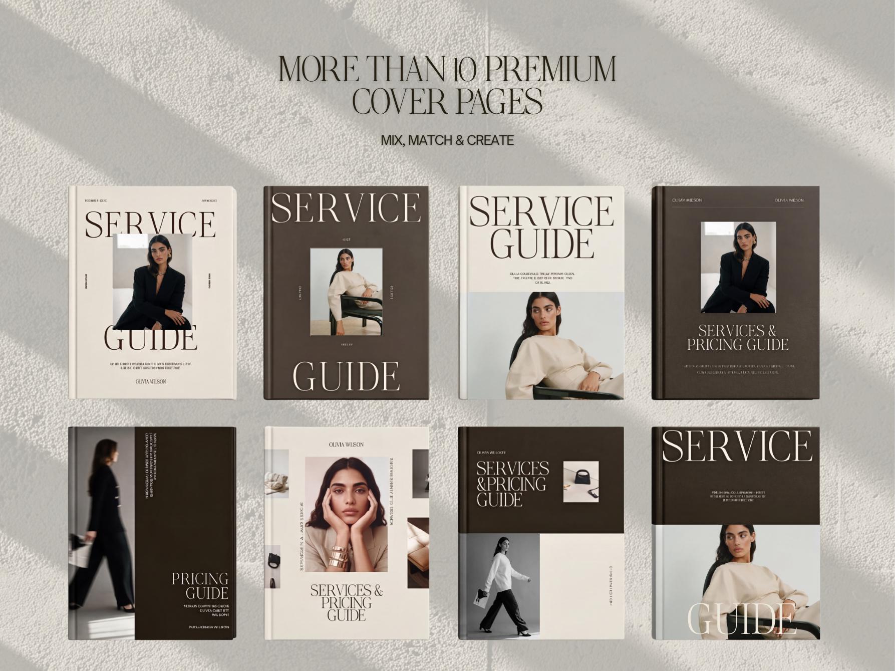 83 Services & Pricing Guide Client Brochure Template: Portfolio, Case ...