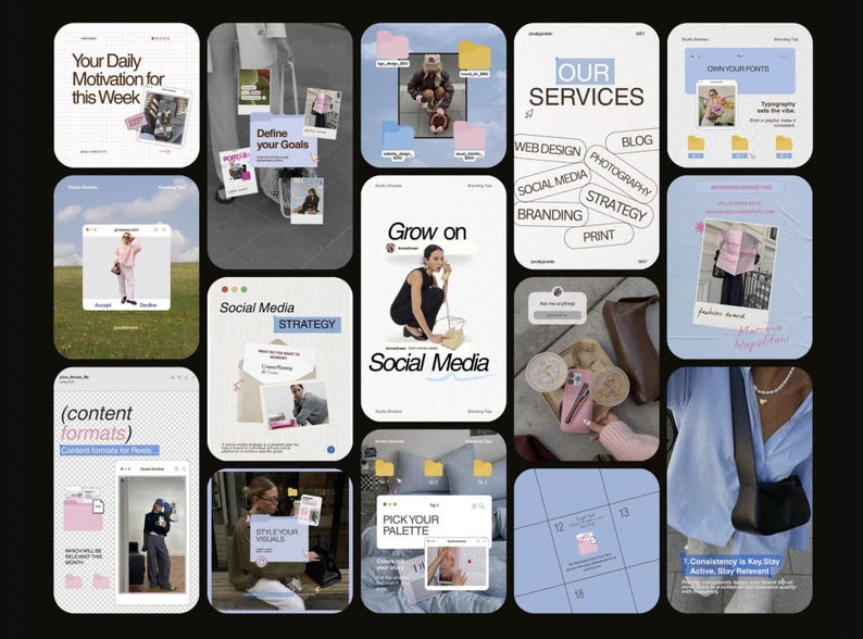 Trendy IG templates with editable graphics for marketers, creators, and UGC campaigns.