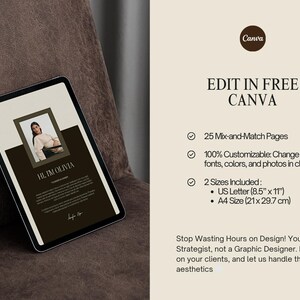 Editorial case study and testimonial pages for marketing strategists and creative entrepreneurs.