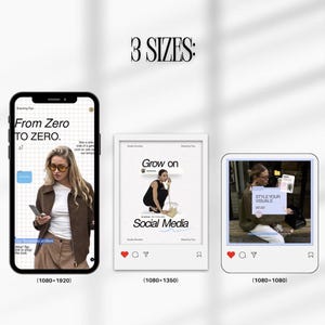 Creative social media templates for Instagram, optimized for mobile and aesthetic consistency.