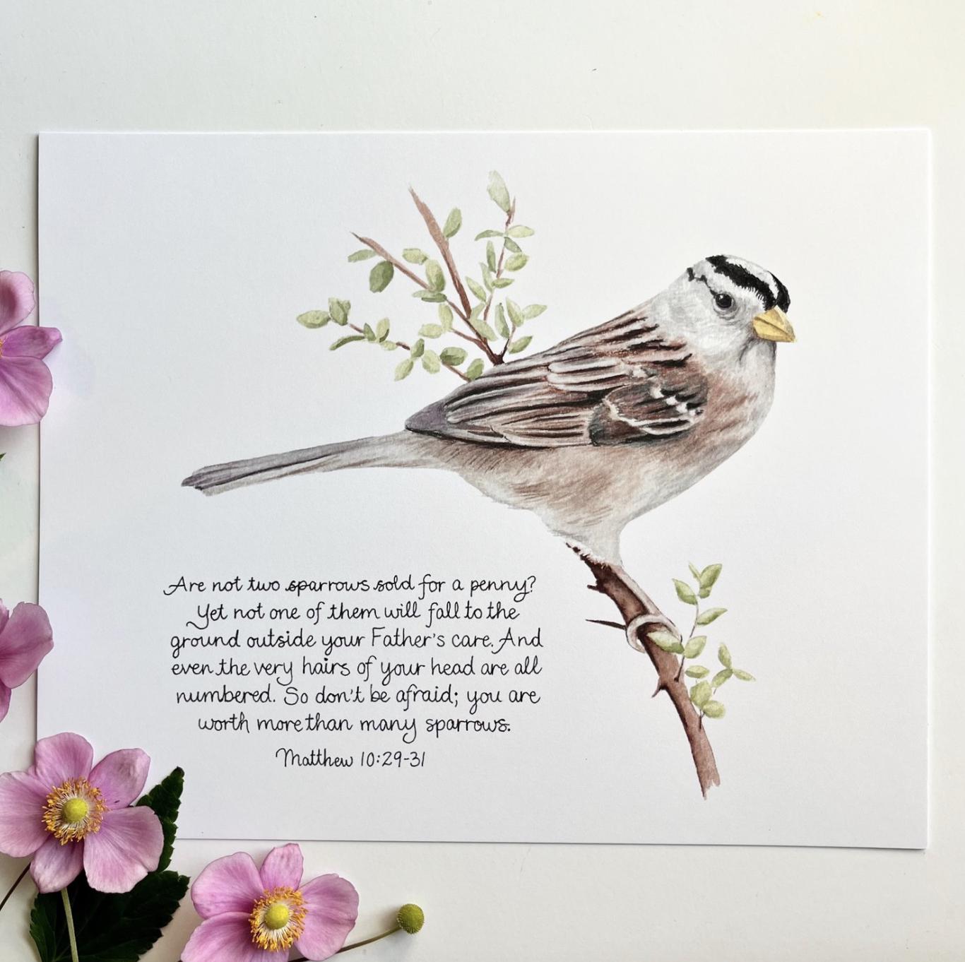 Worth More Than Many Sparrows Print - Etsy