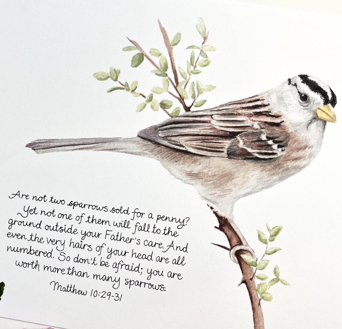 Worth More Than Many Sparrows Print - Etsy