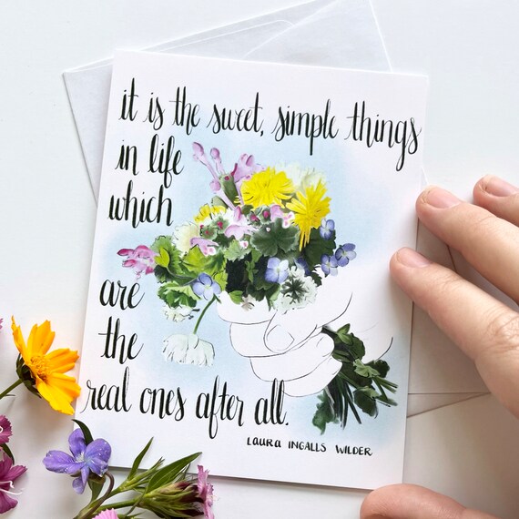 Sweet Peas | 8 Flat Card Set Sweet Peas | 8 Flat Card Set