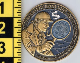 Philadelphia Police Latent Print Unit Challenge Coin