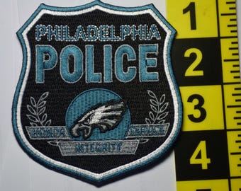 Novelty replica Philadelphia Police patch with Philadelphia Eagles logo-Not for Law Enforcement use