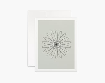 Flower Power Folded Notecard