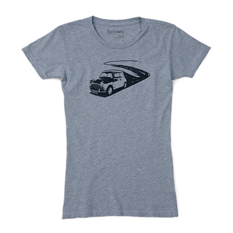 Mini Cooper Vintage Blue Graphic Tee Womens Limited Edition - Etsy