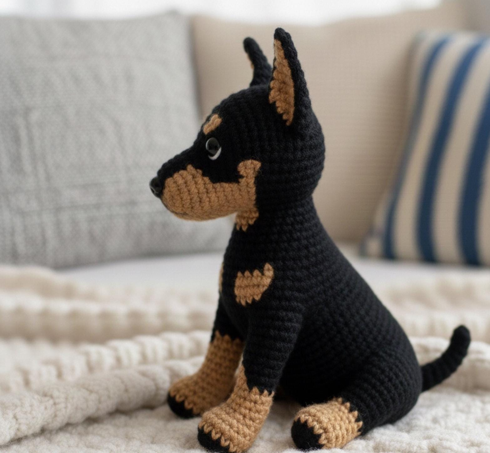Realistic Doberman Crochet Pattern Amigurumi - Etsy