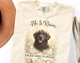 Comfort Colors Easter Lab Shirt Gift Chocolate or Black Labrador Sweatshirt