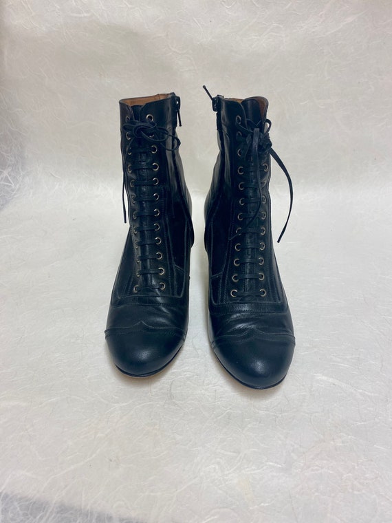 Flat victorian boots sale