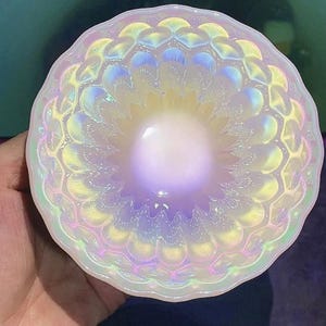 Iridescent Pearl Shell Teacup, Peacock Pattern Ceramic Drinkware, Opal Glaze Luxury Tea Cup