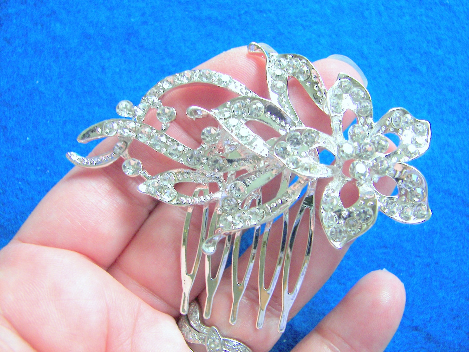 Bridal Hair Jewelry Rhinestone Hair Comb Shooting Star Hair Etsy