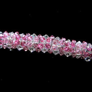 Pink Crystal Barrette: Bridal Hair Accessory, Wedding Headpiece