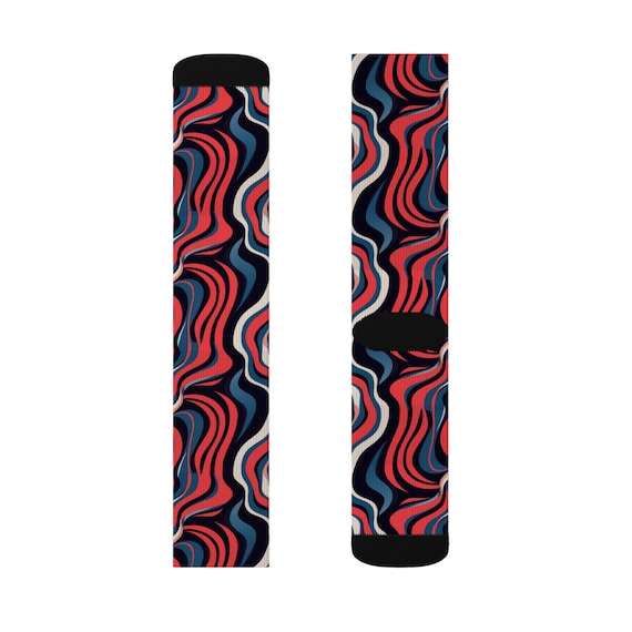 Abstract Geometric Socks – Modern Patterned Unise… - image 6