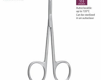 Dental Iris Scissors | 11.5cm Straight, Autoclavable Stainless Steel (Set of 3Pcs)