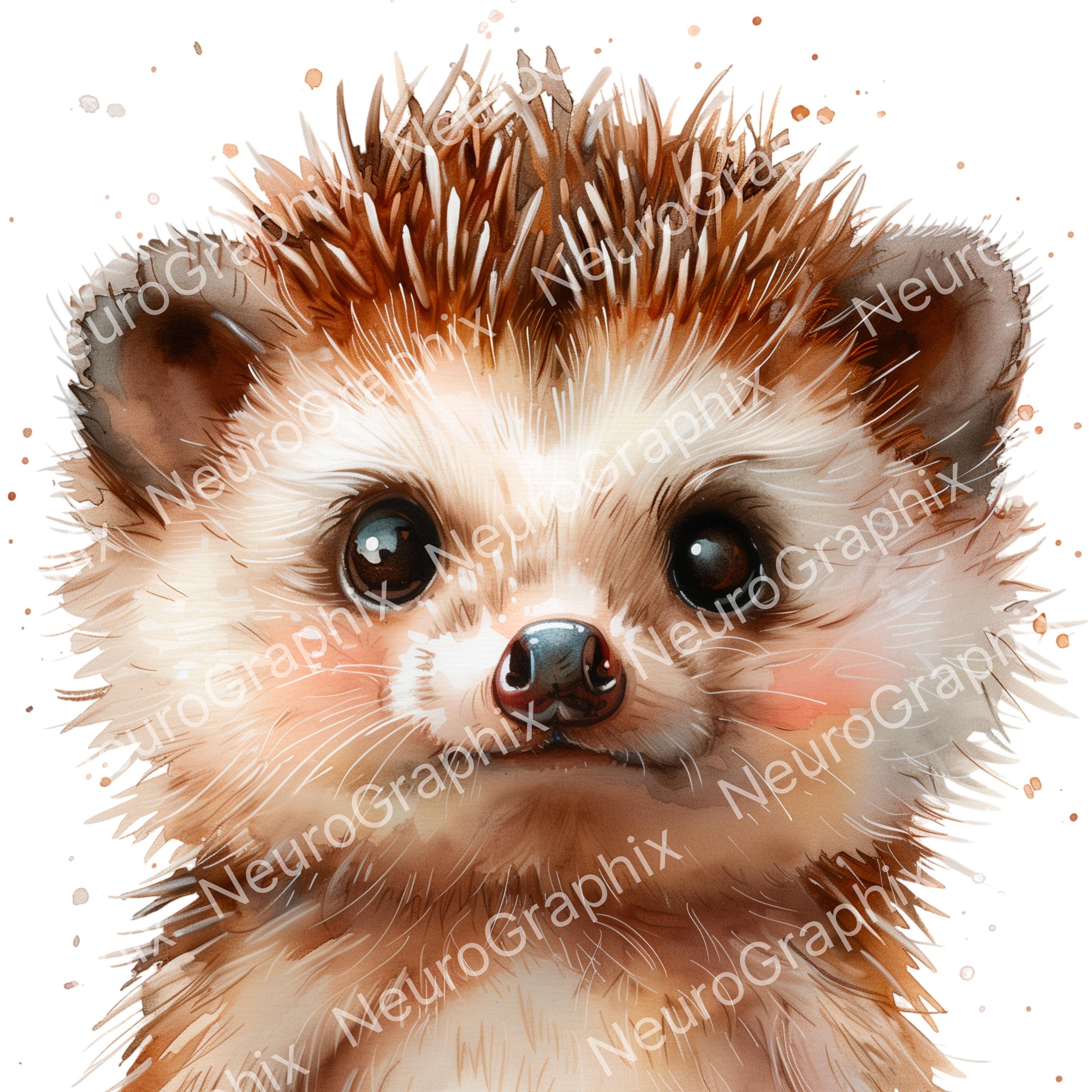 15 Cute Baby Animals Watercolor Set, PNG/300DPI, Digital Clipart ...