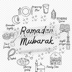 Ramadan Mubarak PNG, Ramadan Mubarak Png Design, Islamic Ramadan PNG, Ramadan Sublimation Design, Islamic PNG Files