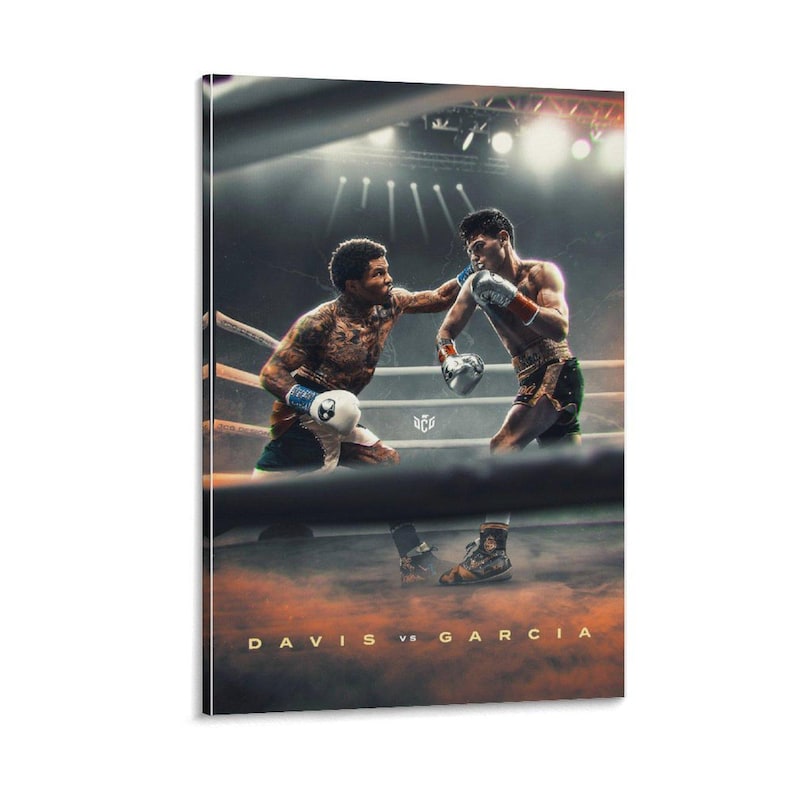 Text Davis Famous Boxer Ryan Garcia Fight Poster Wall Art Picture Painting Poster ...